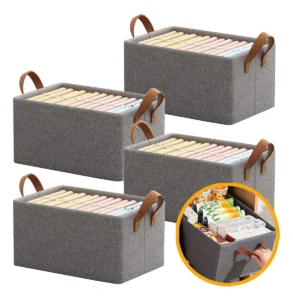 caixas organizadoras dobráveis para guardar roupas e objetos