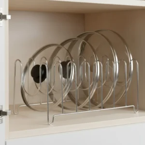 organizador de tampas de panela para armário de cozinha