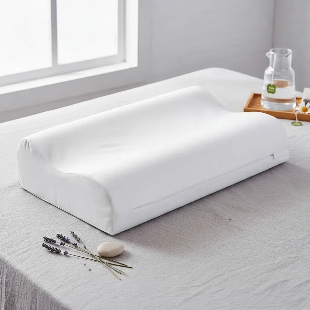 Travesseiro Nasa cervical Viva Conforto com capa 200 fios repelente a líquidos