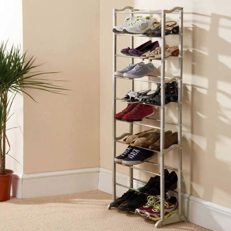 sapateira vertical de porta para organizar sapatos em apartamento pequeno
