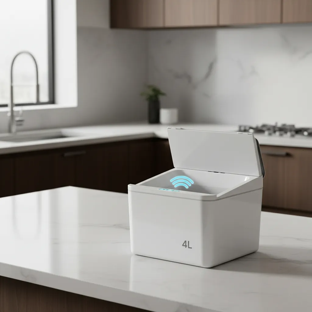 lixeira automática com sensor 4 litros para pia da cozinha