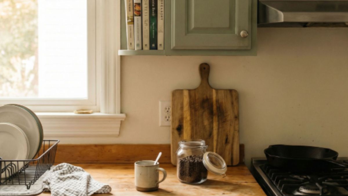 Cozinha simples e funcional, exemplo de organização prática da Casa Prática Hoje