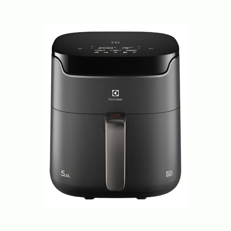 Air fryer Electrolux Rita Lobo 5,6 litros cinza com painel digital e cesto antiaderente removível