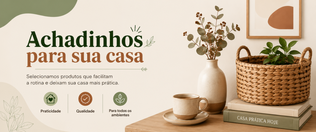Achadinhos e produtos para casa úteis e práticos